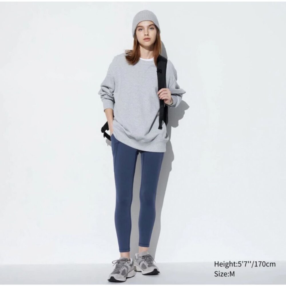 Uniqlo - AIRism Active Buttery Soft Leggings | Size Small | Marine Blue